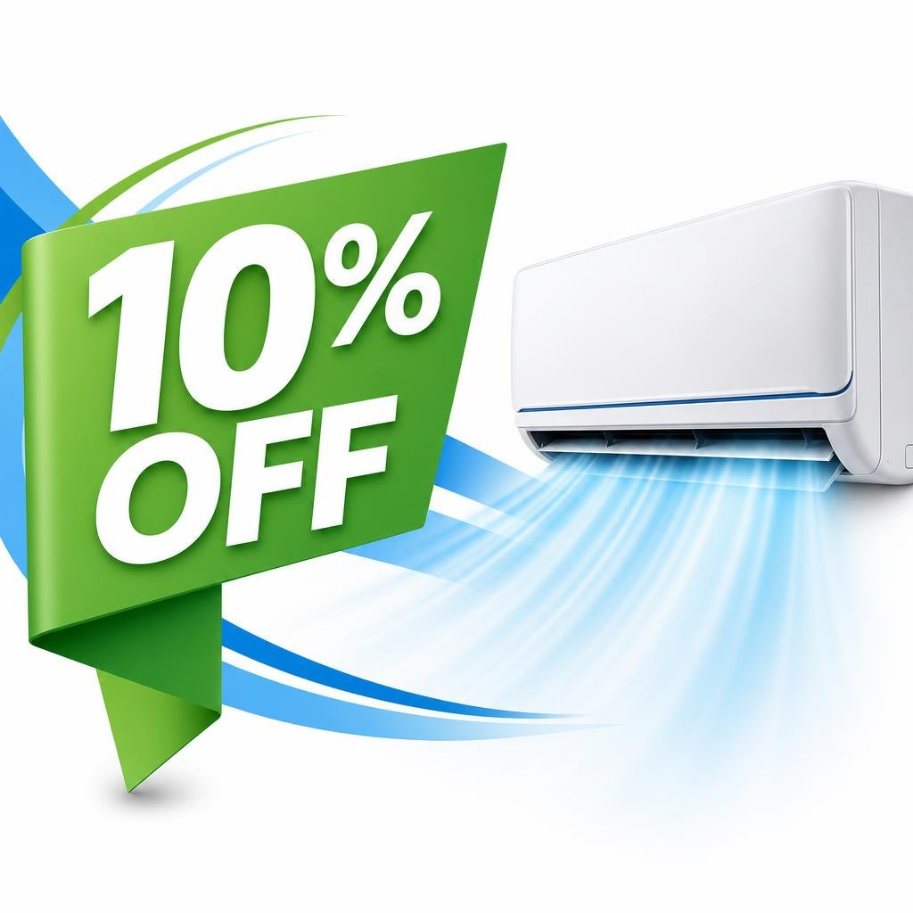 10% OFF em ar condicionado
